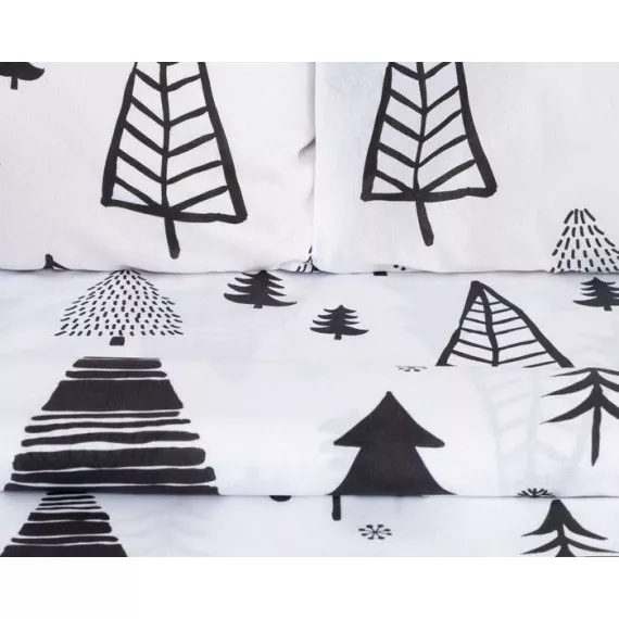 Постельное белье "Этель" 1.5 сп Елки 143*215 см, 150*214 см, 70*70 см - 2 шт, изображение 2