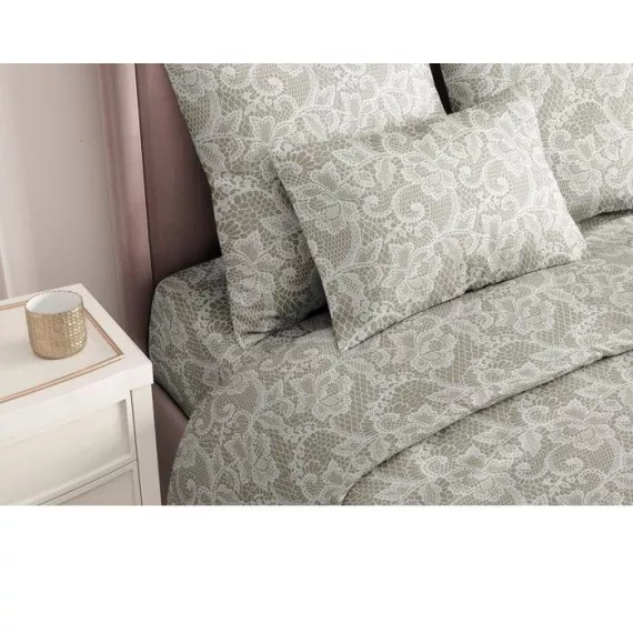 КПБ Lace beige 1,5 сп, размер 150х214 см, 143х215 см, 50х70 см-2 шт, изображение 3