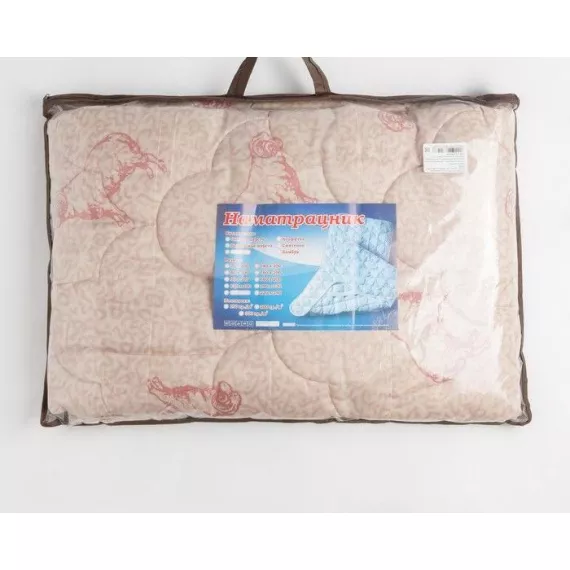 Наматрасник Овечья шерсть 90х200, пэ 100%, конверт, изображение 4