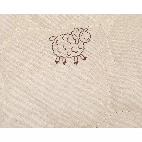 Наматрасник Адамас "Овечья шерсть", размер 160х200 см, поликоттон, пакет, изображение 2