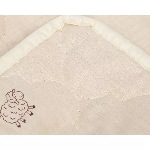 Наматрасник Адамас "Овечья шерсть", размер 160х200 см, поликоттон, пакет, изображение 3