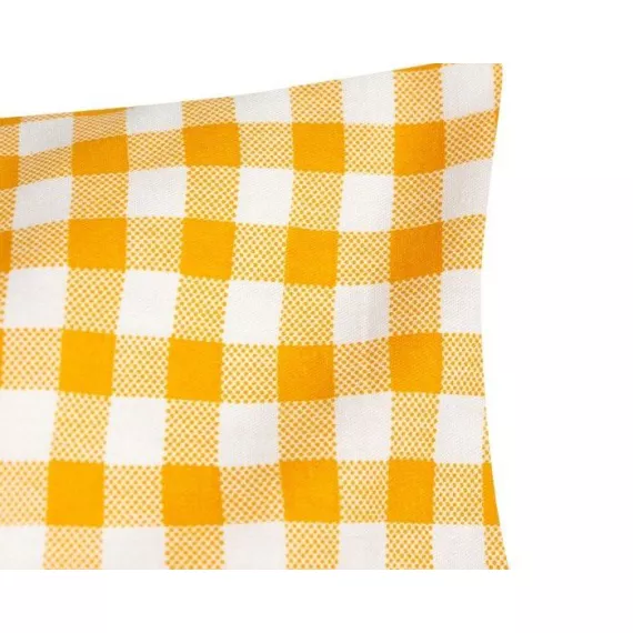 Наволочка LoveLife «Клетка» 50*70 см, цвет жёлтый, 100% хлопок, сатин, 125г/м?, изображение 2