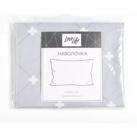 Наволочка LoveLife Dream 50х70 см, 100% хлопок, сатин, 125г/м?, изображение 3