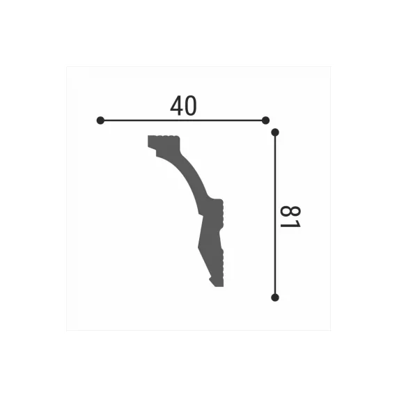 Потолочный плинтус Де-Багет Декор ДП 18/90 00-00002008, изображение 2