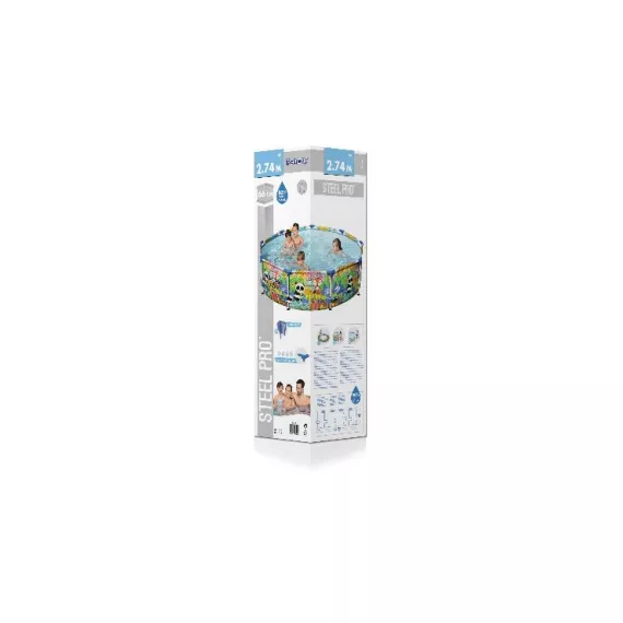 Каркасный бассейн Bestway Steel Pro 274х66см, 3221л 5612F BW, изображение 2