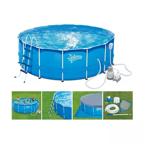 Каркасный бассейн Polygroup 457х132 см, 18433 л, P20-1552-S, изображение 2