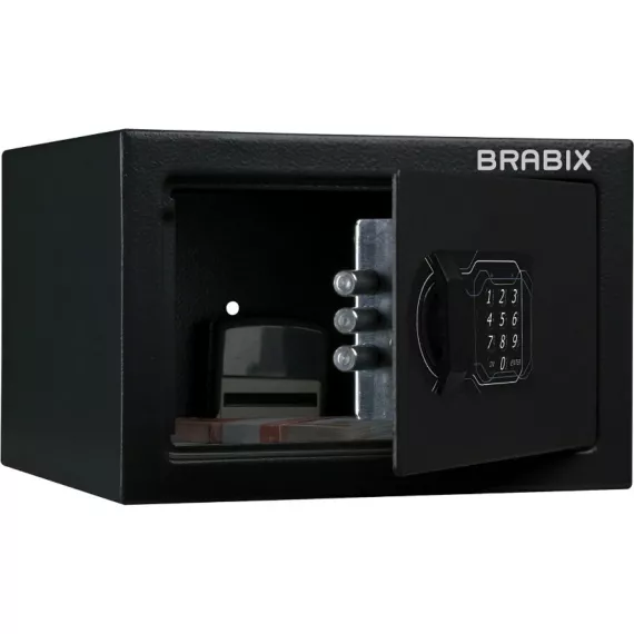 Офисный мебельный сейф BRABIX SF-170EL 170х260х230 мм, электронный замок, черный 291143, изображение 2