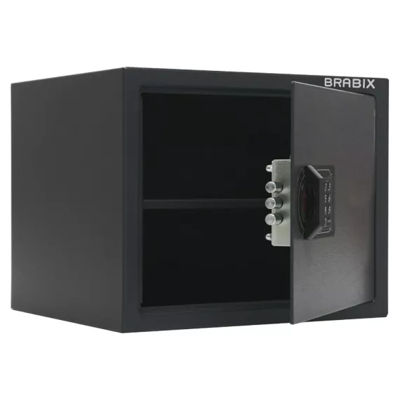 Офисный мебельный сейф BRABIX SF-280EL 280х350х300 мм, электронный замок, черный 291149, изображение 2