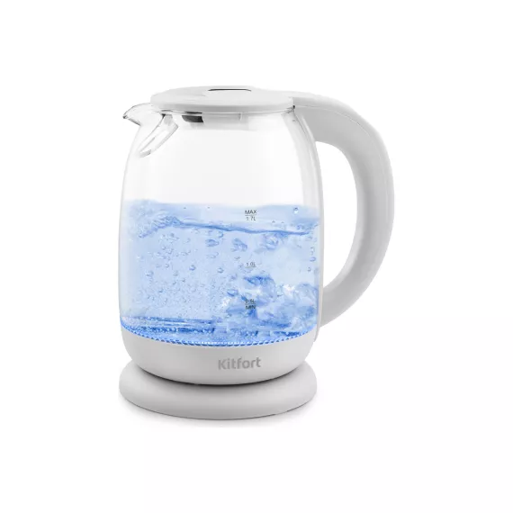 Чайник KITFORT мощность 1850-2200 Вт ёмкость 1.7 л серый КТ-640-3, изображение 2
