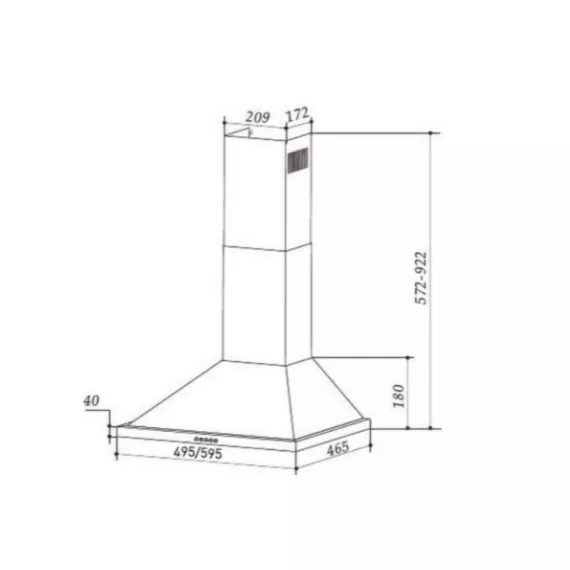 Кухонная вытяжка MAUNFELD белый LINE 60 T WHITE, изображение 2