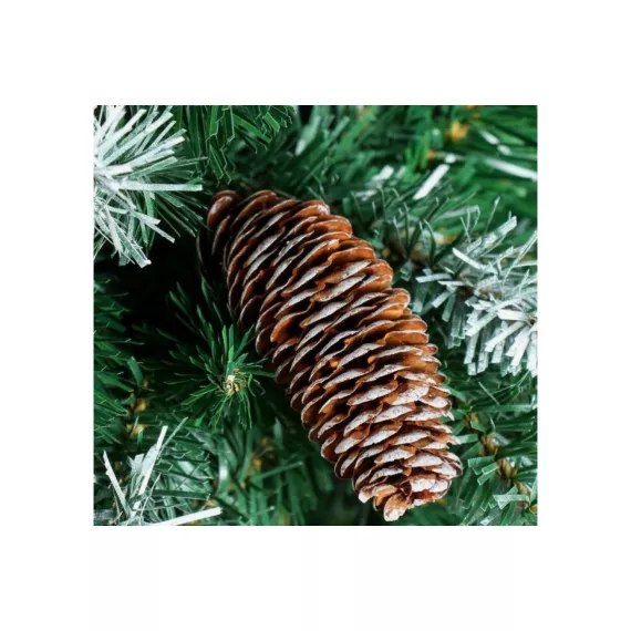 Елка Зимнее волшебство Шик иней, 300 см, d нижнего яруса 155 см, 2446 веток 185426, изображение 2