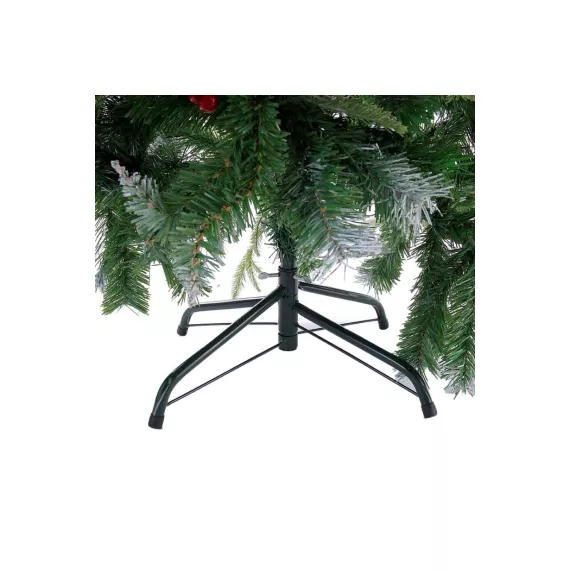 Елка Зимнее волшебство Виктория с калиной и шишками 150 см, d нижнего яруса 92 см, 508 веток 185428, изображение 2