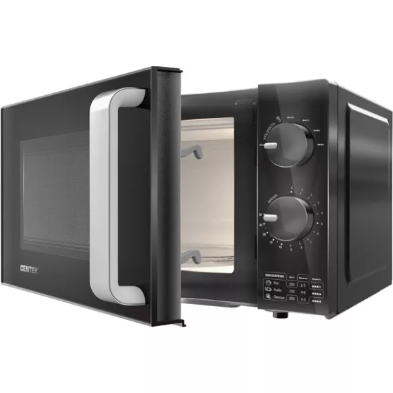 Микроволновая печь Centek СВЧ CT-1581 черный, 700W, 20 л, 6 режимов, диаметр тарелки 245 мм, таймер, подсветка, изображение 2