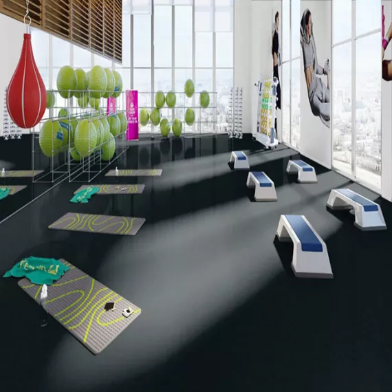 Линолеум спортивный Tarkett Omnisports Reference Black 2x20,5 м, изображение 2