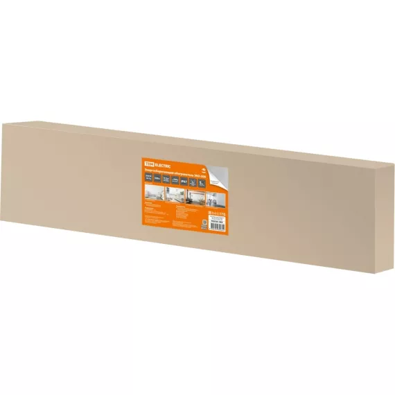 Энергосберегающий обогреватель TDM ЭКО-500, керамика, 0,5 кВт, 30x120x4,5 см, серый, SQ2520-1802, изображение 2