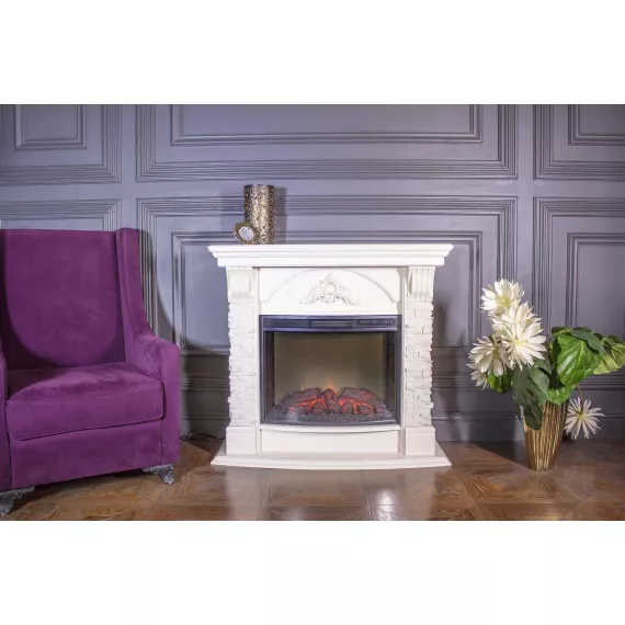 Электрический камин RealFlame Pallas 25/25,5 WT+Evrika 25,5 LED 10015022, изображение 2