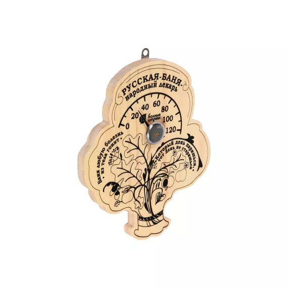 Термометр для бани и сауны Банные штучки Пословицы 16х18 см 18052, изображение 2