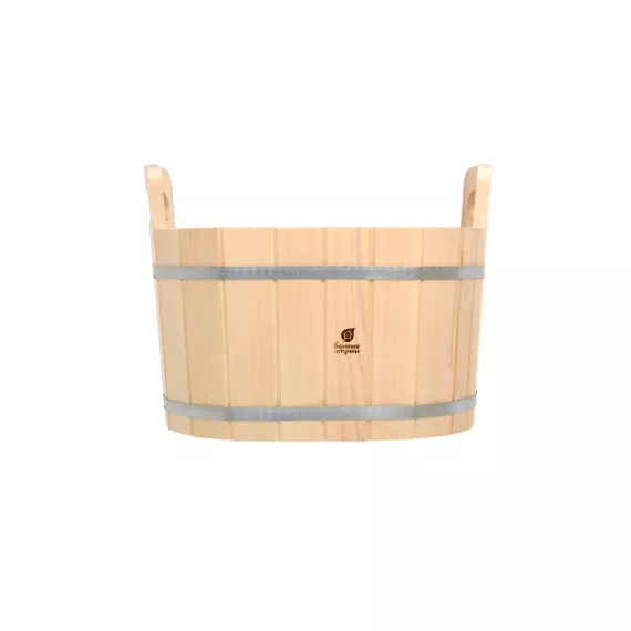 Ушат шайка Банные штучки 15 литров, овал, липа 3711, изображение 2