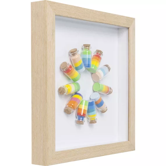 Украшение настенное в рамке KARE Design, коллекция Rainbow Jars, 31х31х3 см, изображение 2
