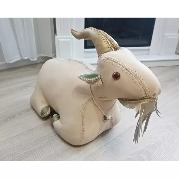 Игрушка из натурально кожи Козлик ручной работы, изображение 2