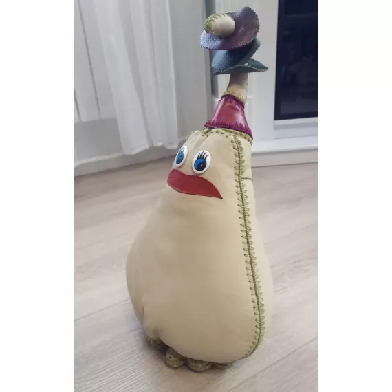 Игрушка из натурально кожи Груша ручной работы, изображение 2