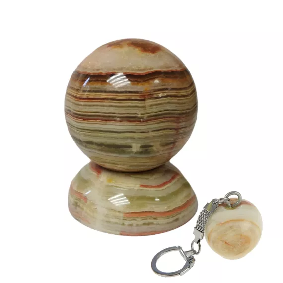 Шар на подставке ELG из камня Оникс (h 5 см; d 6,5 см)