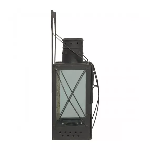 Фонарь свечной железнодорожный, раритет, оригинал СССР 1957 год, черный, изображение 2