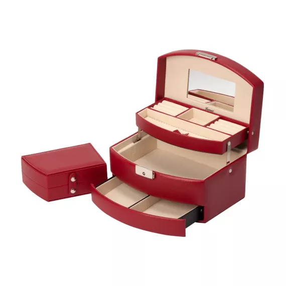 Шкатулка для украшений S-502CH-4 бордовый, изображение 3