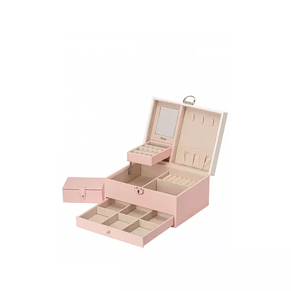Шкатулка для украшений IsmatDeсor розовый IsmatDecor шкатулка S-702WP, изображение 2