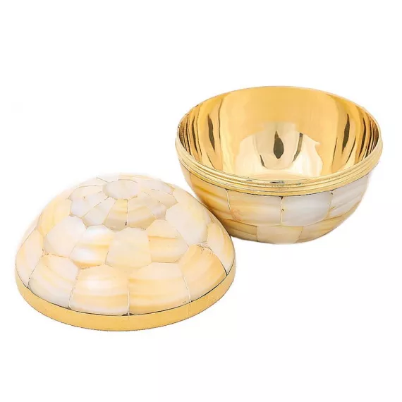 Шкатулка с перламутром Шар (набор из 2х) 934691 Восточная лавка, изображение 2