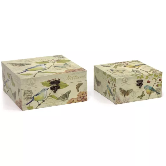 Шкатулки, набор из 2 предметов 26x26x12см Glasar 29-523, изображение 2