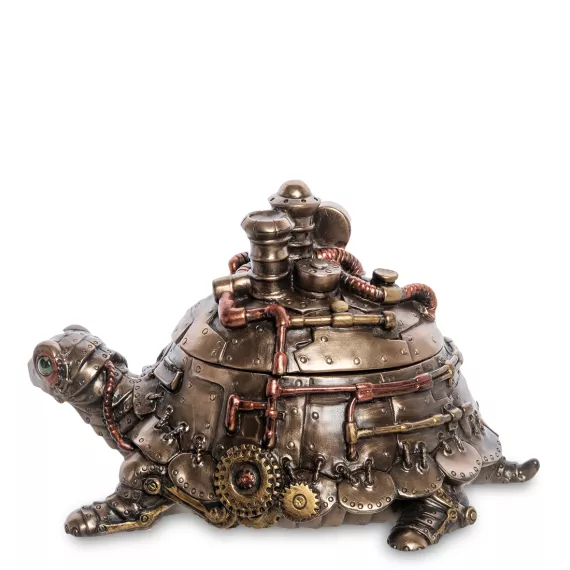 Статуэтка-шкатулка в стиле Стимпанк Черепаха Veronese WS-1061, изображение 2