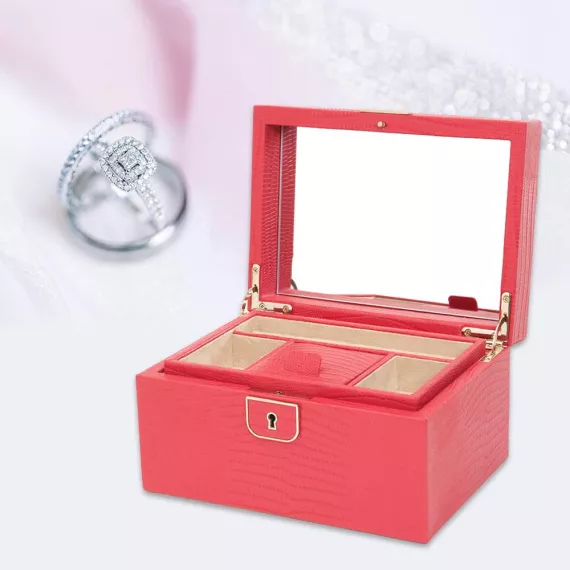 Кожанная шкатулка для украшений из коллекции Palermo с множеством ячеек Wolf 213193, изображение 2