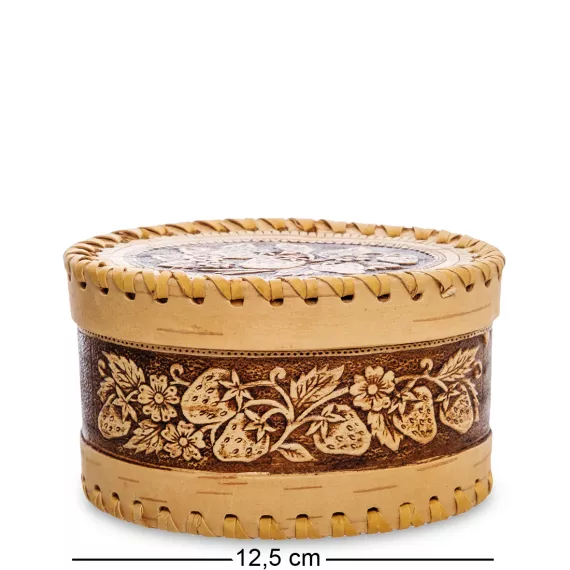 Шкатулка Клубника (береста), изображение 2