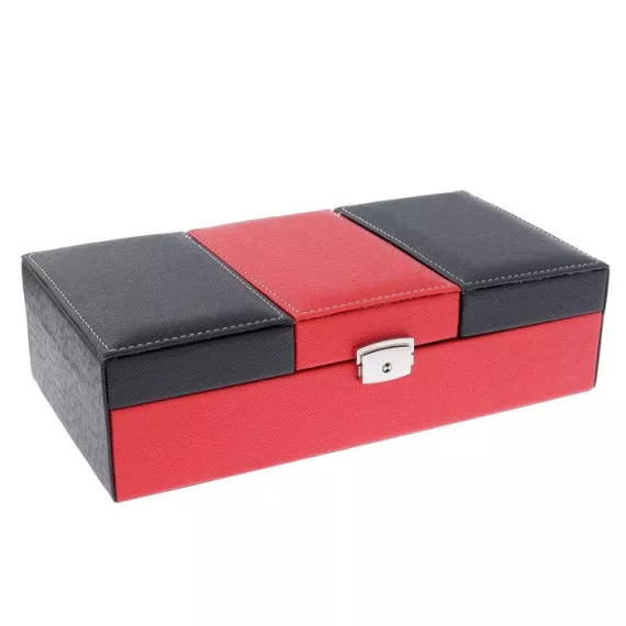 Шкатулка для хранения троих часов и бижутерии (30 х 15 х 8 см), изображение 2