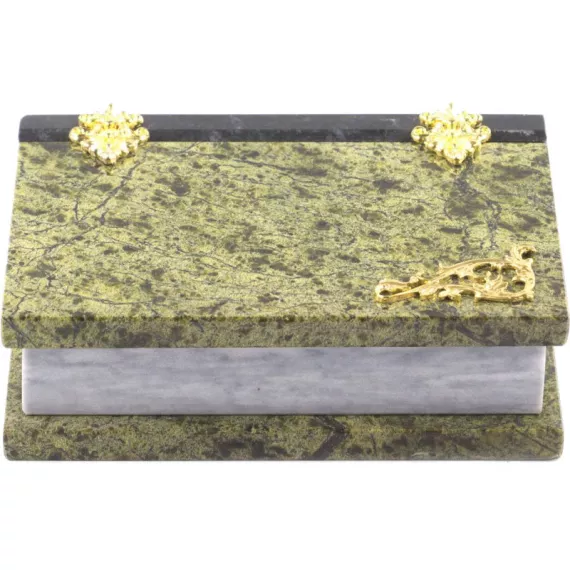Шкатулка Книга из змеевика (14 х 11 х 4 см), изображение 2