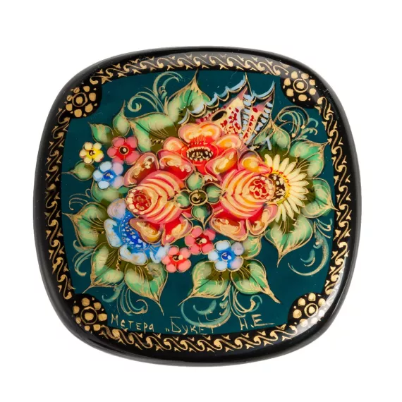 Шкатулка Букет 7,0х7,0 исп. Николаева Art East, изображение 2