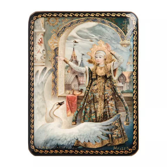 Шкатулка в технике декупаж Царевна лягушка (10х8х3,5) Art East, изображение 2