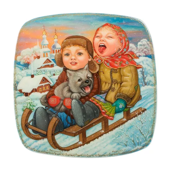 Шкатулка Зимушка Карпова Н. Art East, изображение 2