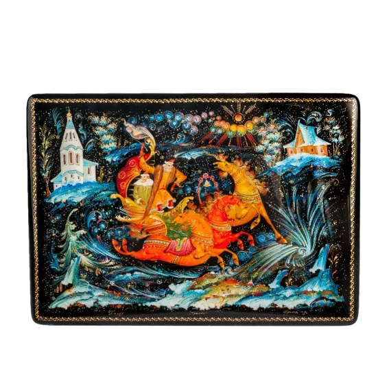 Шкатулка Тройка исп. Фролов С. А. Art East, изображение 2