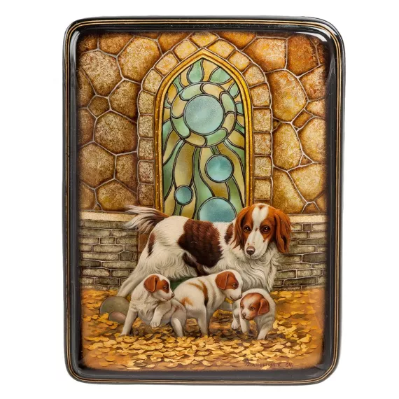 Шкатулка Собаки исп. Даньшин Art East, изображение 2