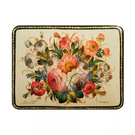 Шкатулка в технике декупаж Цветы (10х8х3,5) Art East, изображение 2