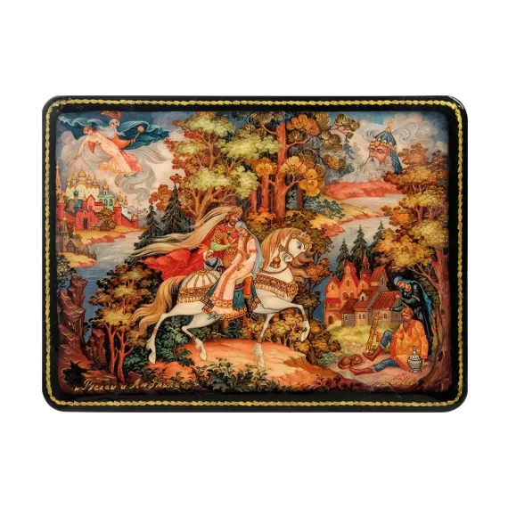 Шкатулка в технике декупаж Руслан и Людмила (15х11х3,5) Art East, изображение 2