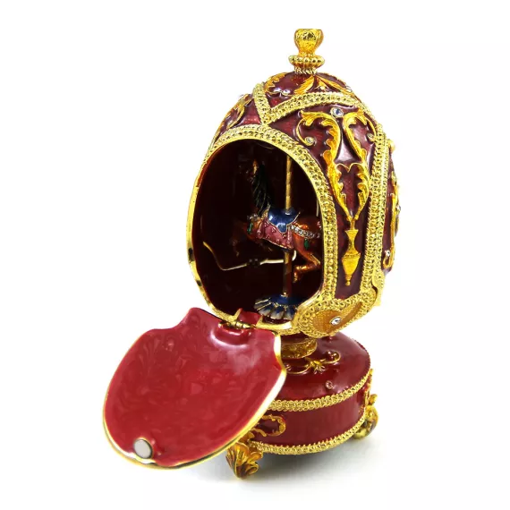 Шкатулка яйцо музыкальное Артпрайд ZJSA, изображение 2