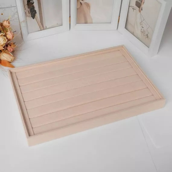 Подставка для колец 8 секций, бежевый, 35x24x3 см, изображение 2