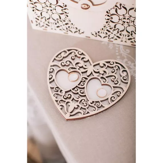 Подставка под кольца Белое сердце, изображение 2