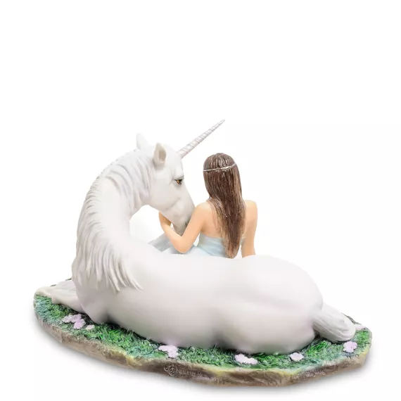 Статуэтка Девушка и Единорог Чистое сердце Veronese, изображение 3