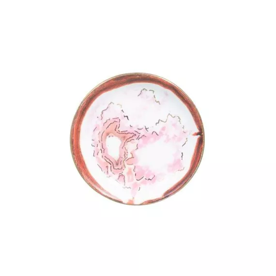 Декоративная тарелочка для мелочей Красные разводы арт.79318 Феникс-Презент, изображение 2