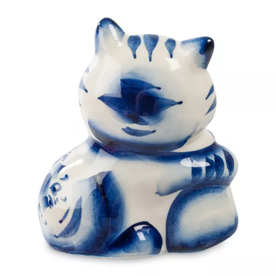 Фигурка Кот-Сластена (Гжельский фарфор), изображение 2