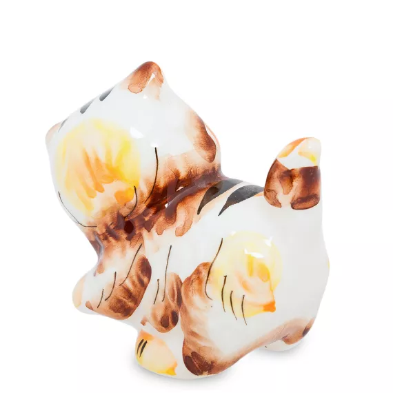 Фигурка Кот-Пушистик цв.(Гжельский фарфор), изображение 2